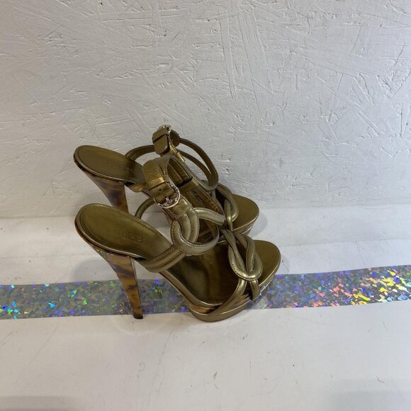 GUCCI GOLD HEELS SIZE 38 1/2 - Picture 5 of 7